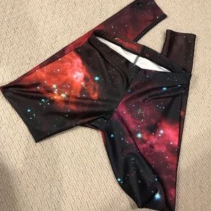 Blackmilk museum piece galaxy leggings SZ M